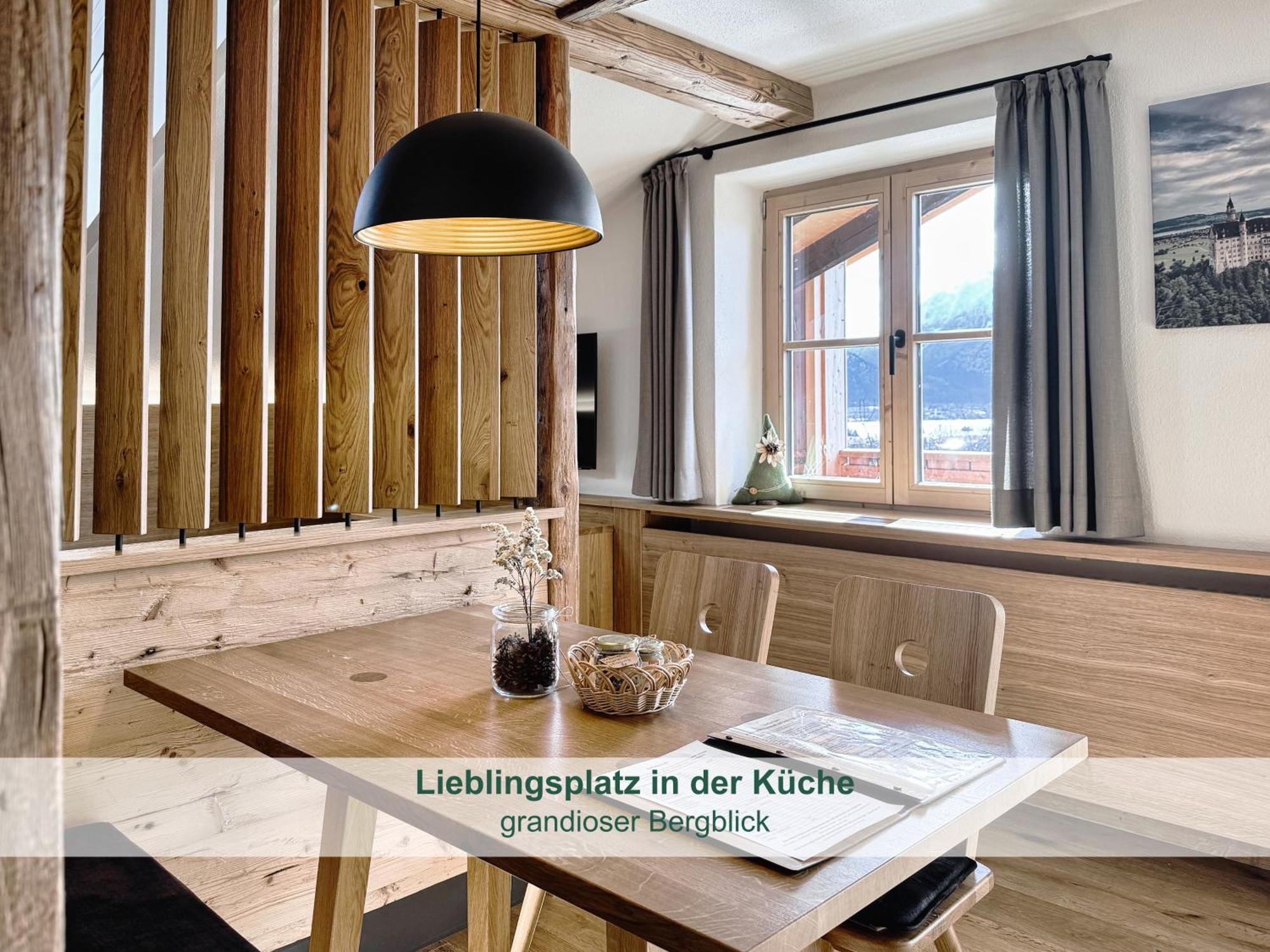 Chalet - Ferienwohnungen - Biohof Stoeger - Panoramasuedbalkon - Grandiose Aussicht Auf See, Berge Und Schloss Neuschwanstein ريدن المظهر الخارجي الصورة